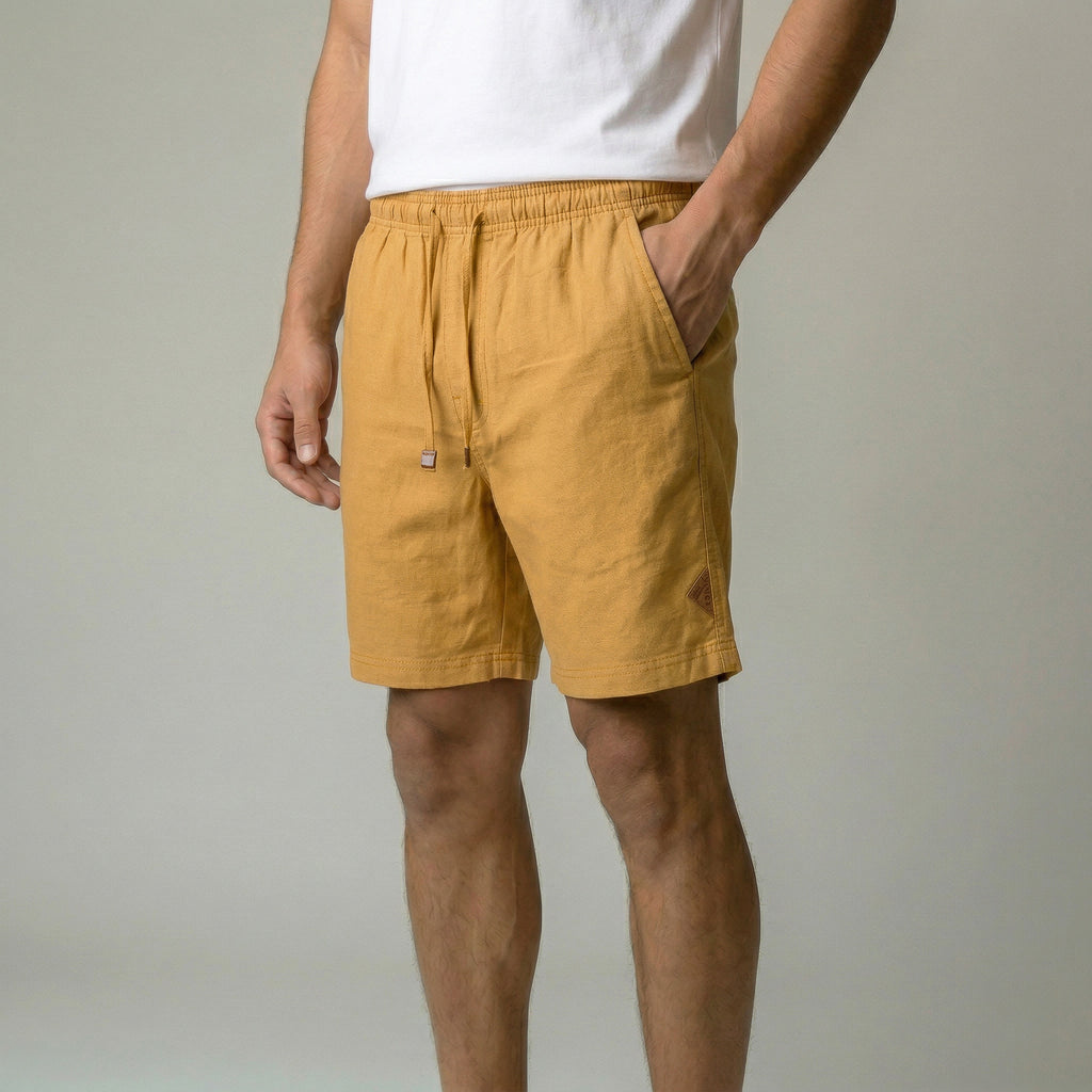 Short Elástico com Linho