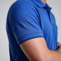 Polo Casual 2 Botões – Azul Marinho