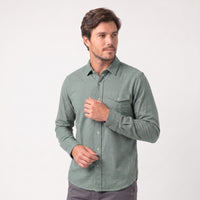 Camisa Social Manga Longa Flanelada