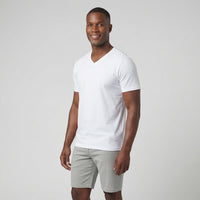 Camiseta Gola V Transpassada Lisa
