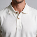 Polo Malha Casual 2 Botões – Off White
