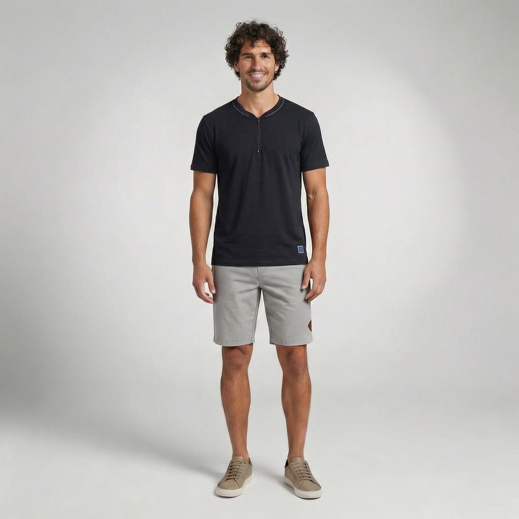 Camisa Casual com Zíper