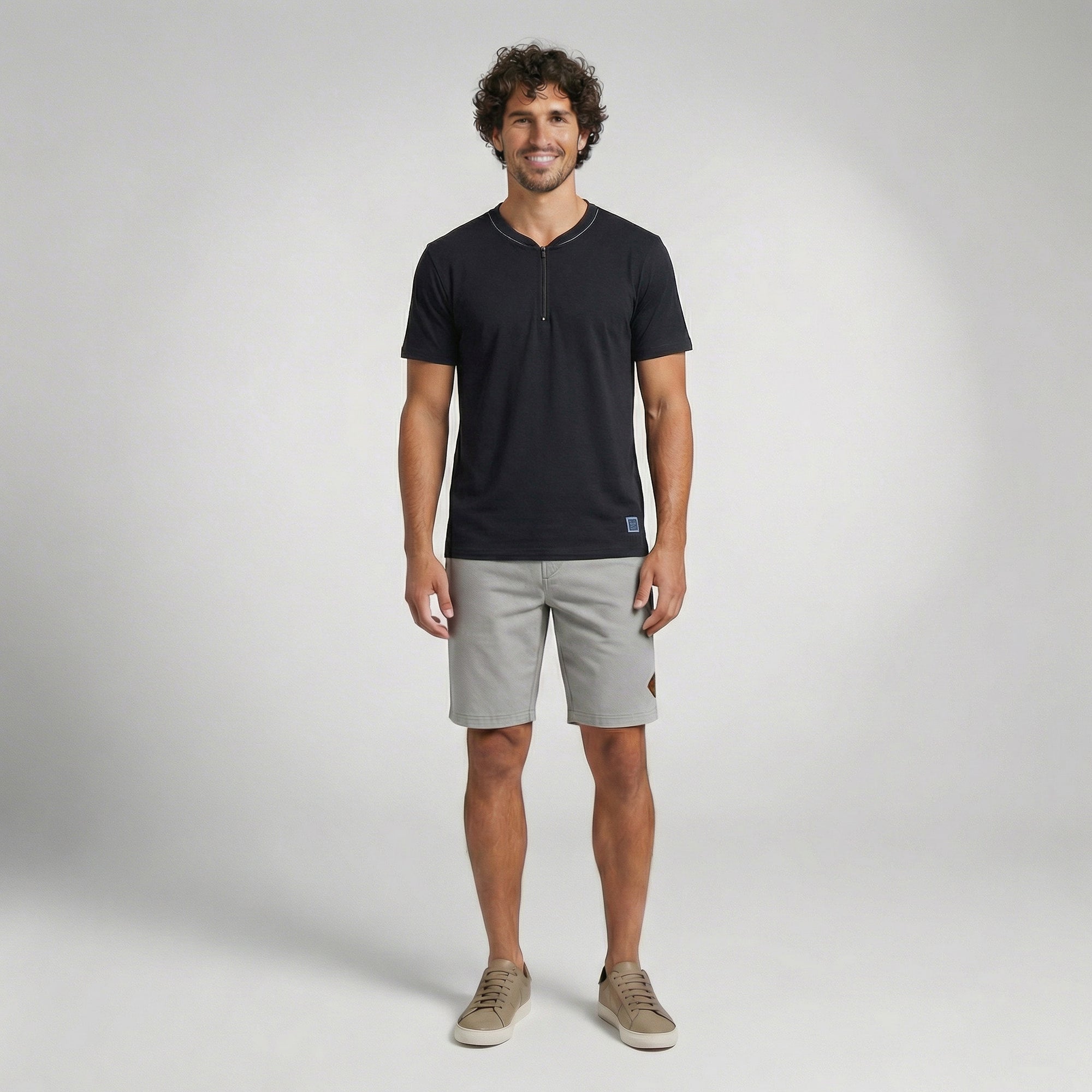 Camisa Casual com Zíper