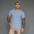 Camiseta Decote Trabalhado KNK – Azul Claro