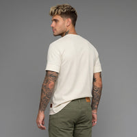 Camiseta Malha com Bainha Larga – Off White