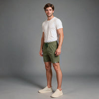 Short Elástico Mescla Microfibra – Verde