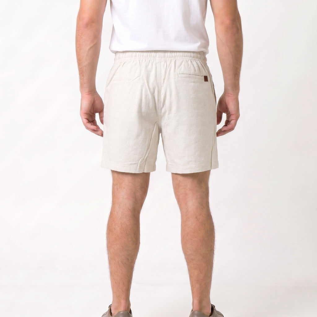 Short Elástico com Linho