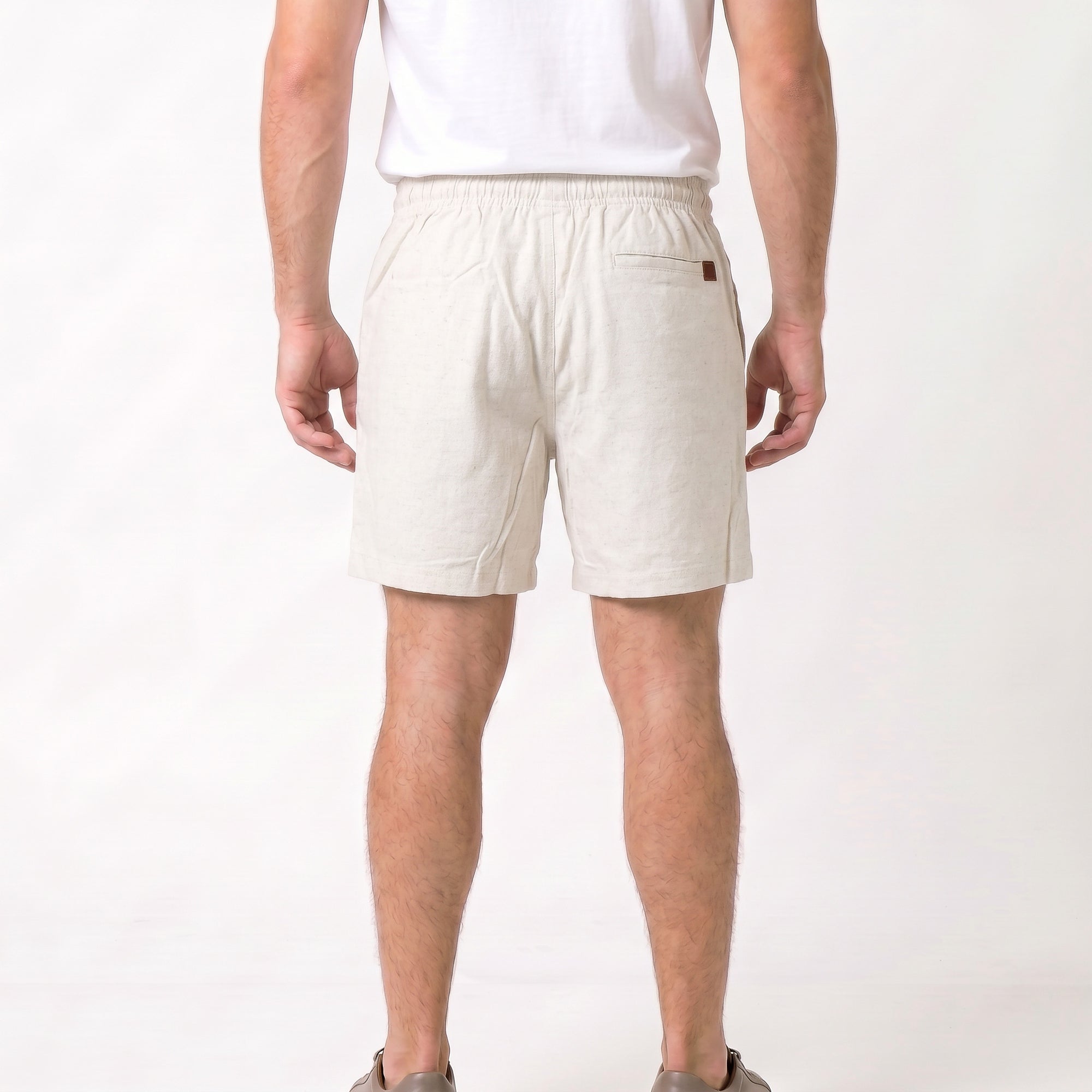 Short Elástico com Linho