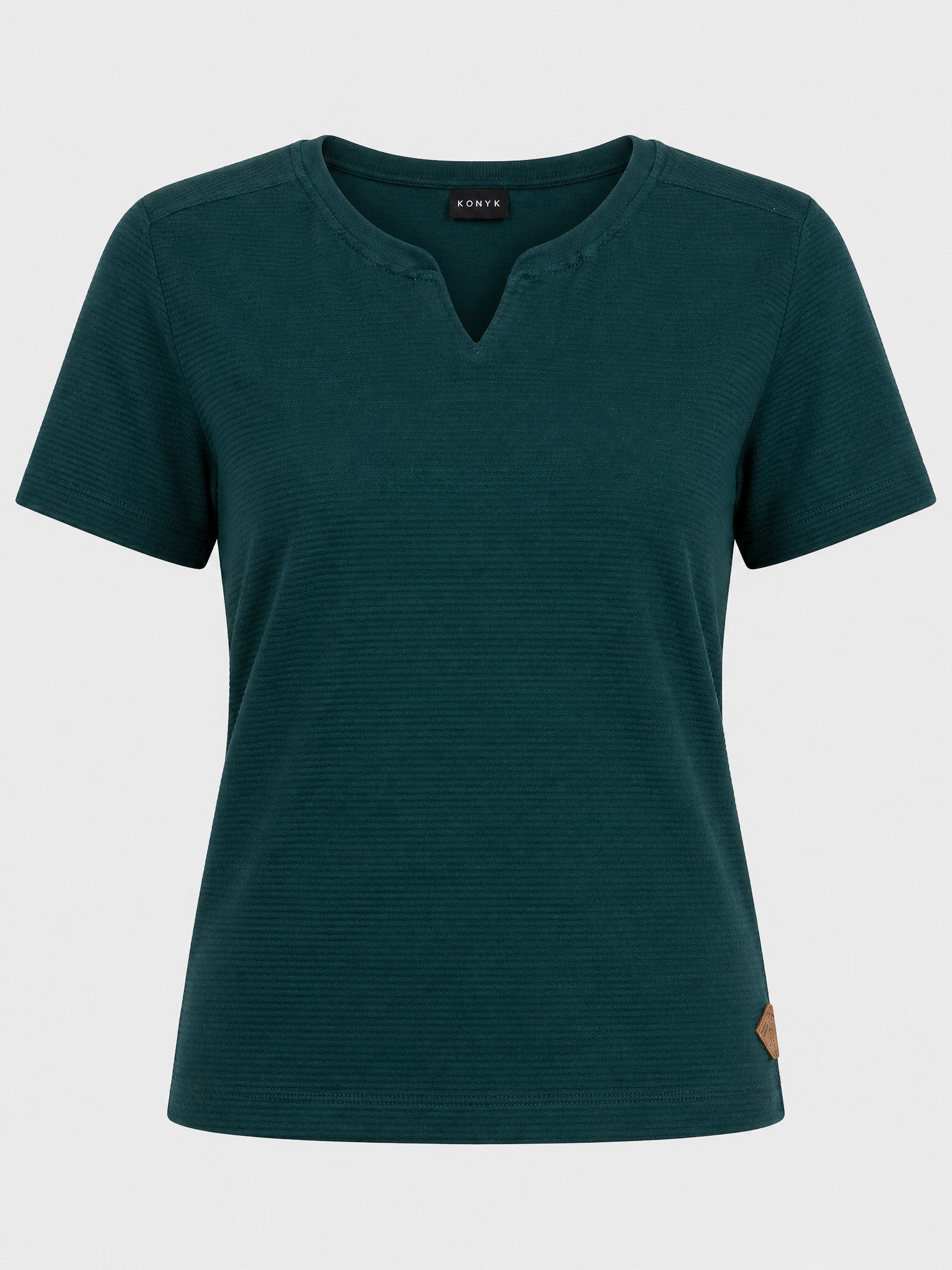 Camiseta Masculina Texturizada Gola Diferenciada