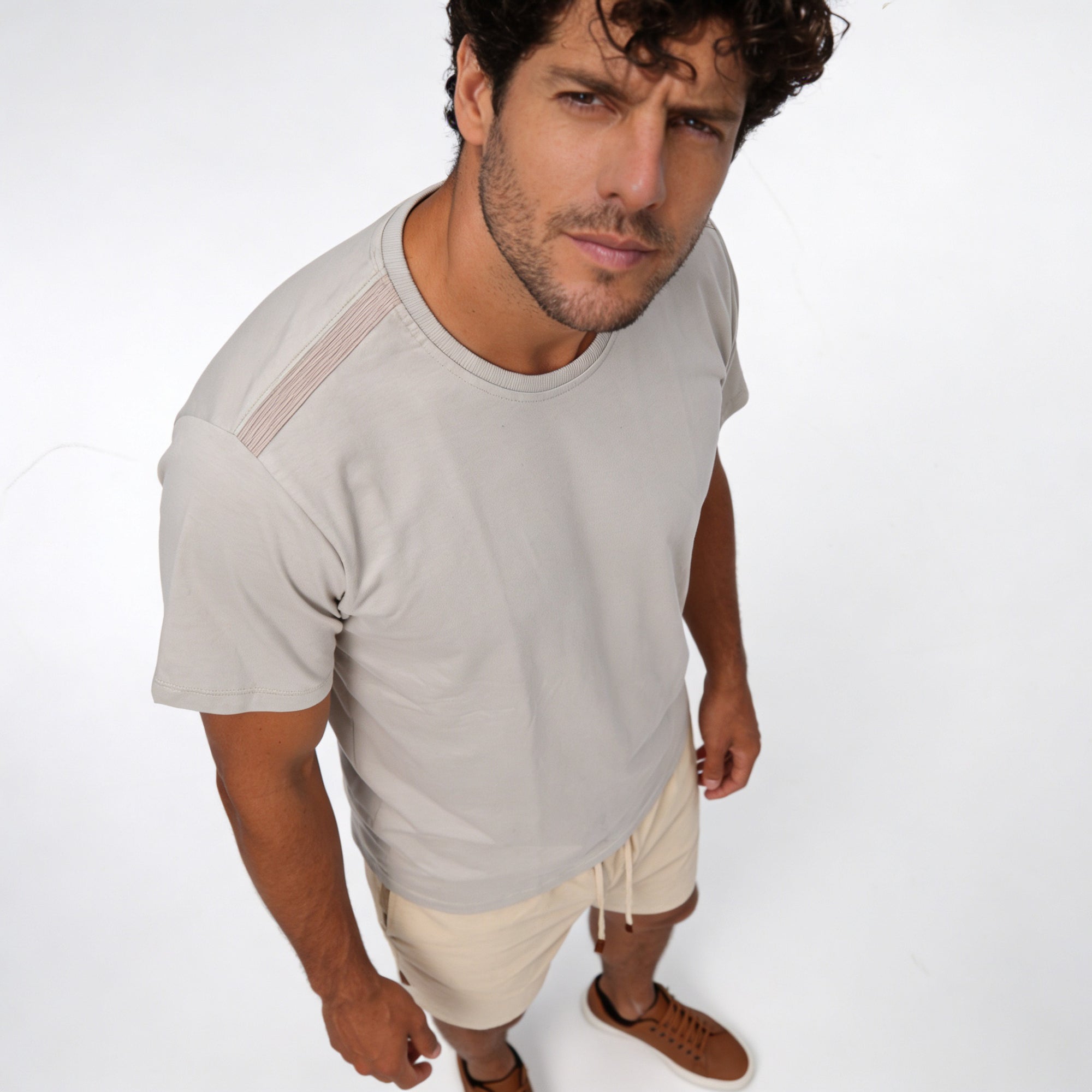 Camiseta de Malha com Silk