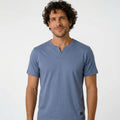 Camiseta de Algodão com Gola Transpassada