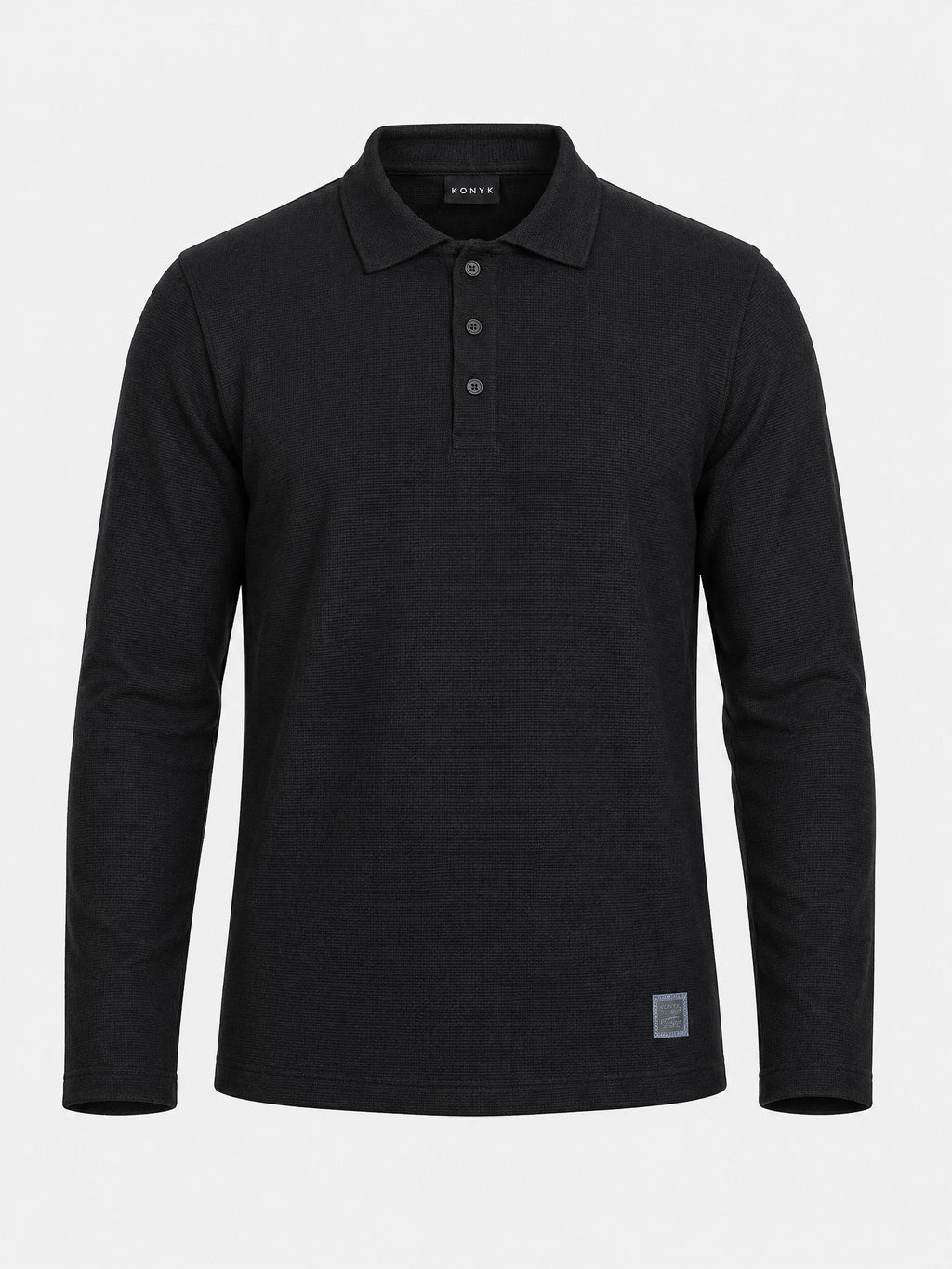 Polo Casual Manga Longa 3 Botões