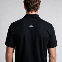 Polo Malha Casual 2 Botões – Preto
