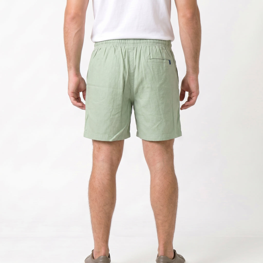 Short Elástico com Linho