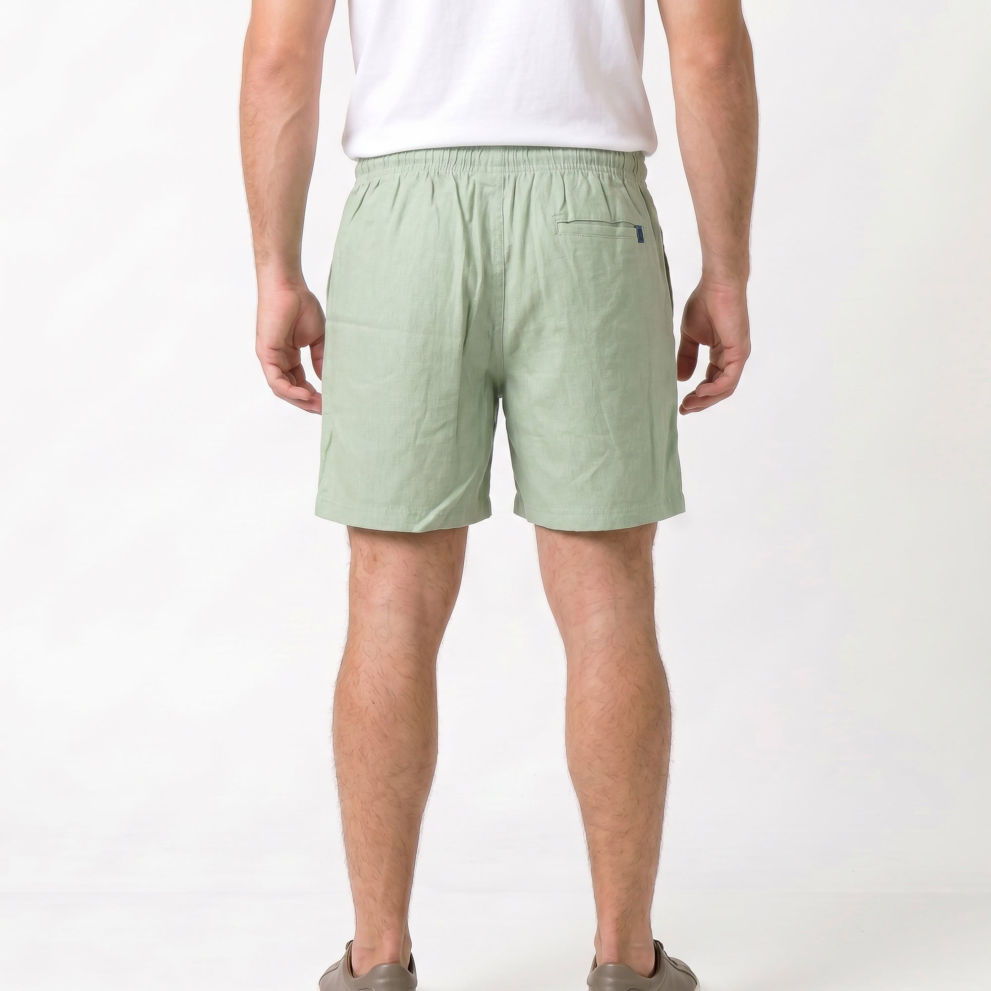 Short Elástico com Linho