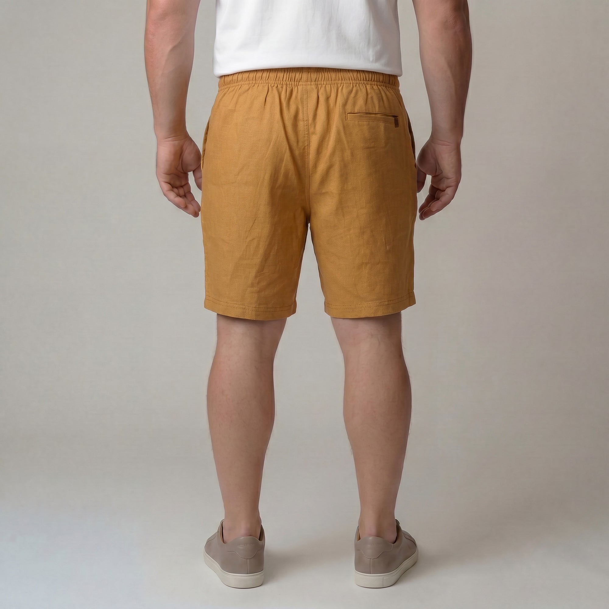 Short Elástico com Linho - My Size