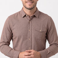 Camisa Social Manga Longa Flanelada