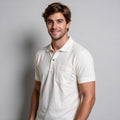 Polo Malha Casual 2 Botões – Off White