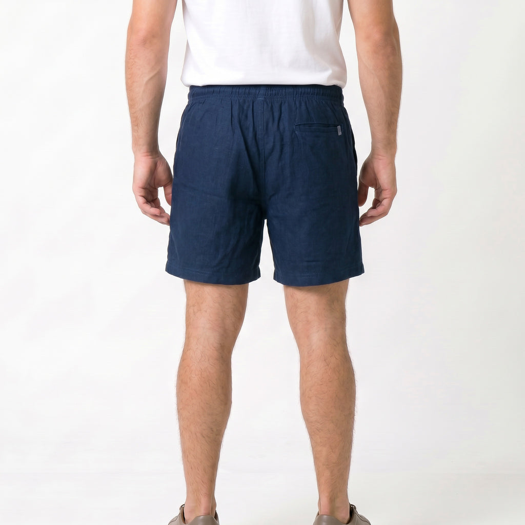 Short Elástico com Linho