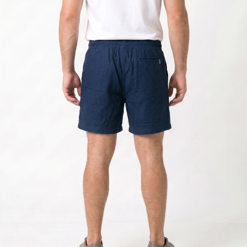 Short Elástico com Linho