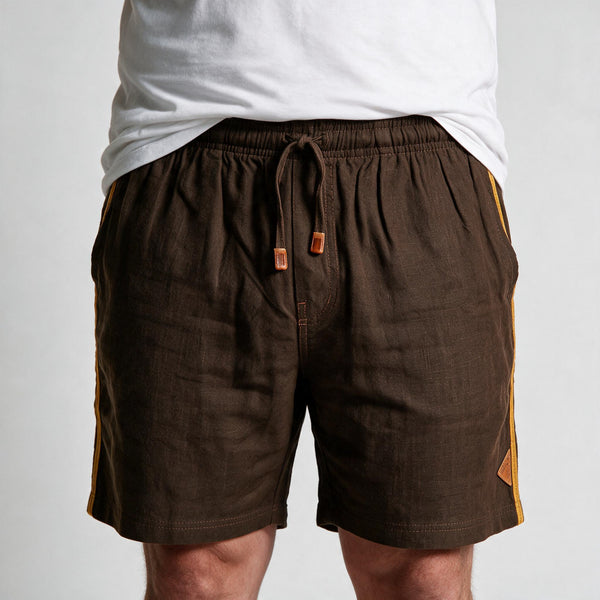 Short Elástico Casual com Linho My Size