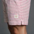 Short Elástico Listrado Flamê – Coral
