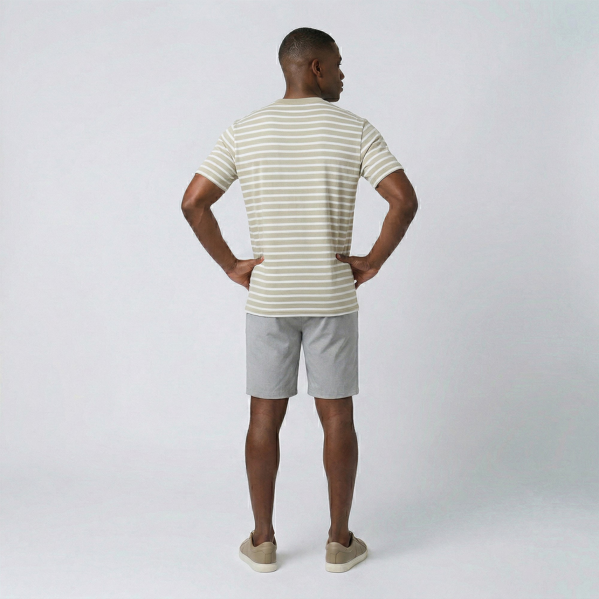 Camiseta Listrada Gola Transpassada