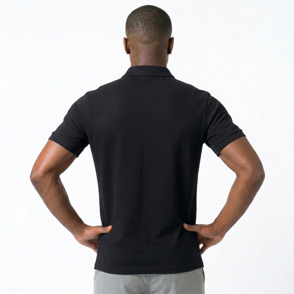 Polo Casual Gola com Zíper