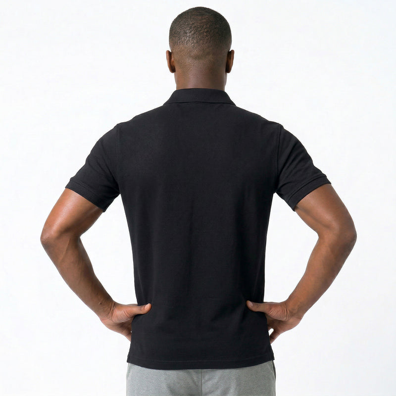 Polo Casual Gola com Zíper