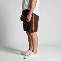 Short Elástico Casual com Linho My Size – Marrom