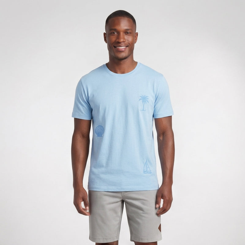 Camiseta Casual Bordada