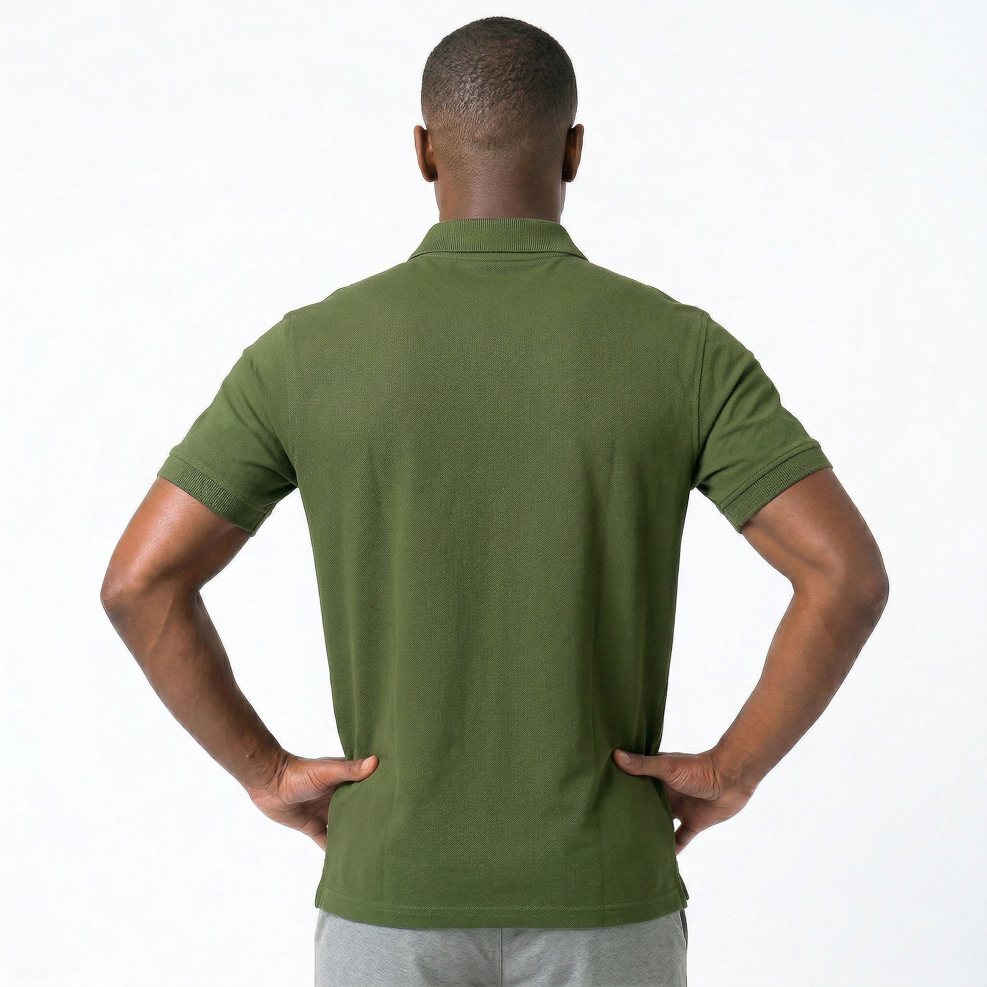 Polo Casual Gola com Zíper