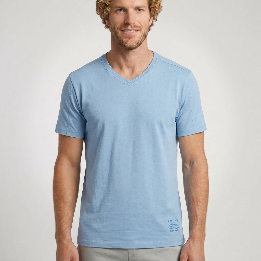 Camisa Casual com Gola V