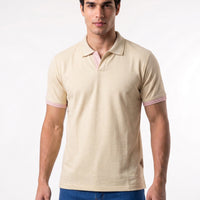 Polo sem Botões Piquet Linen Textilfio