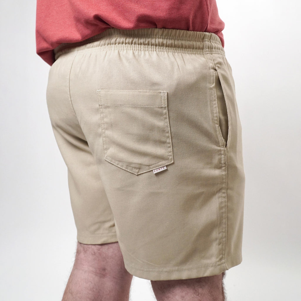 Short Masculino em Linho Liso My Size