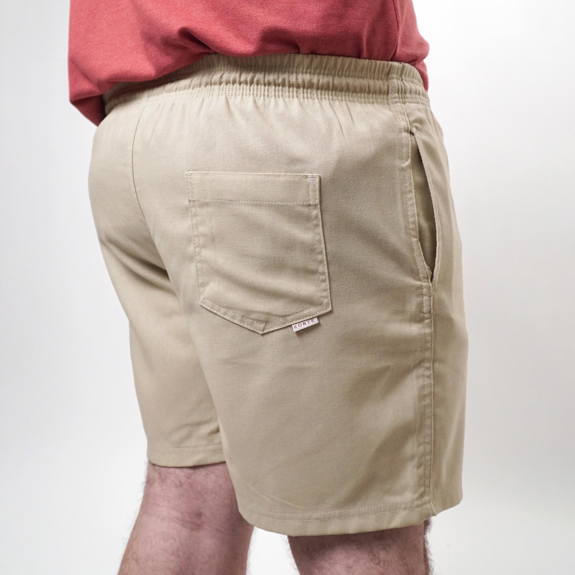 Short Masculino em Linho Liso My Size