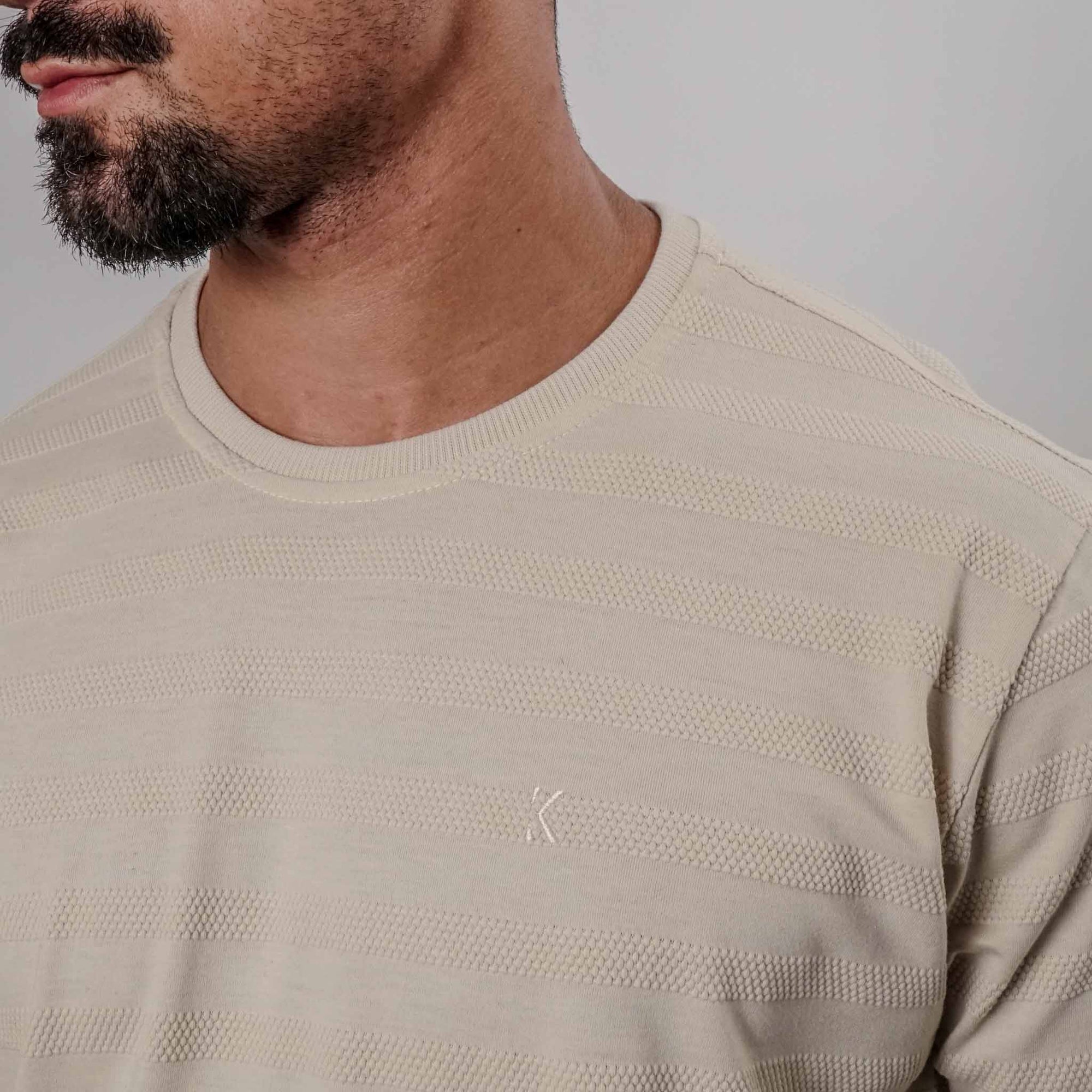 Camisa Listras Texturizadas