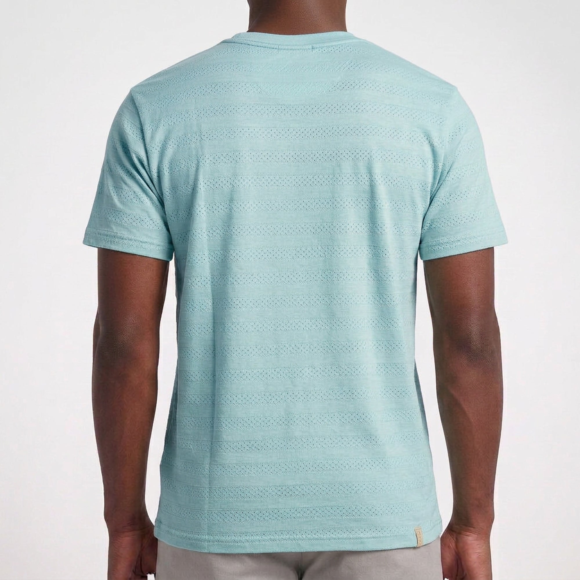 Camiseta Casual Texturizada com Linho