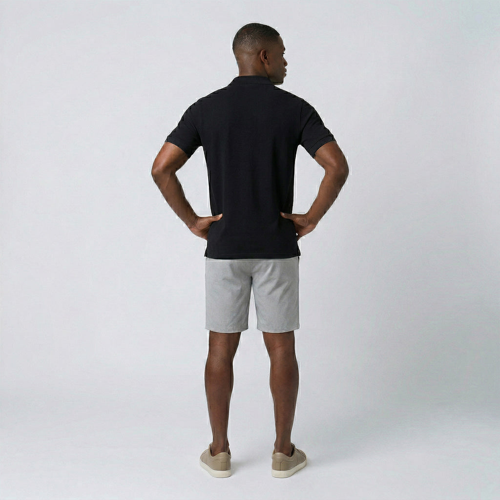 Polo Casual Gola com Zíper