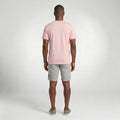 Camiseta Gola V Folhas Bordado
