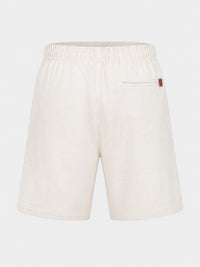 Short Elástico com Linho – Cru