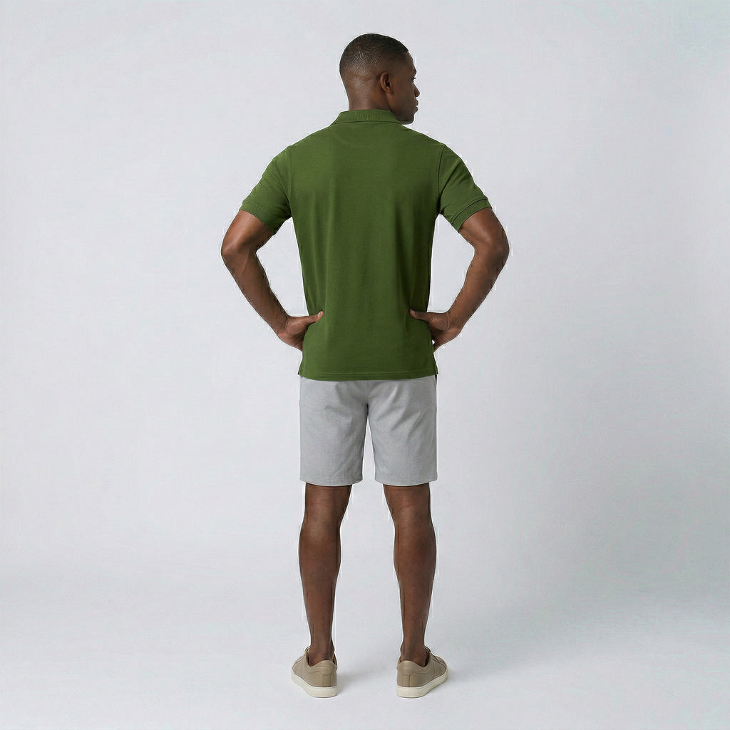 Polo Casual Gola com Zíper