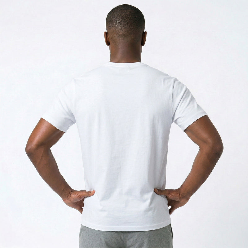 Camiseta Gola V Transpassada Lisa
