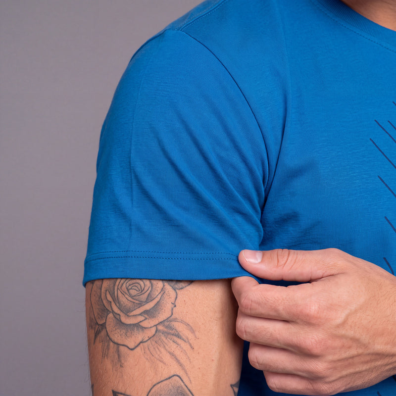Camiseta KNK Silk Malha – Azul
