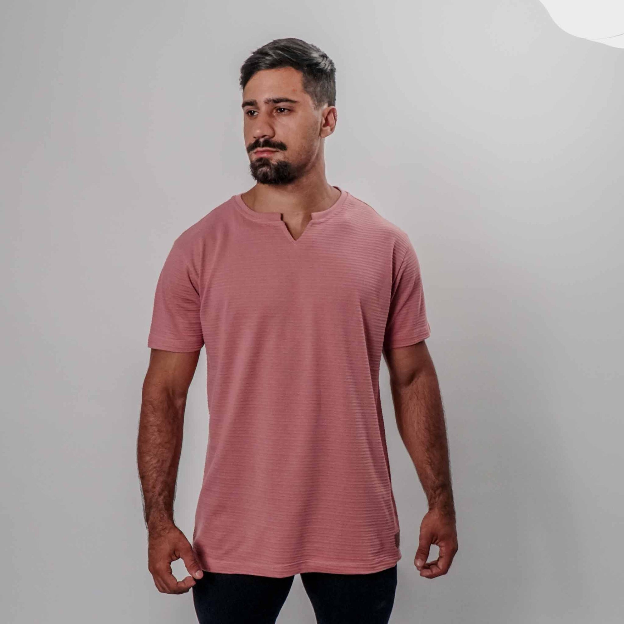 Camisa Casual com Gola Gota