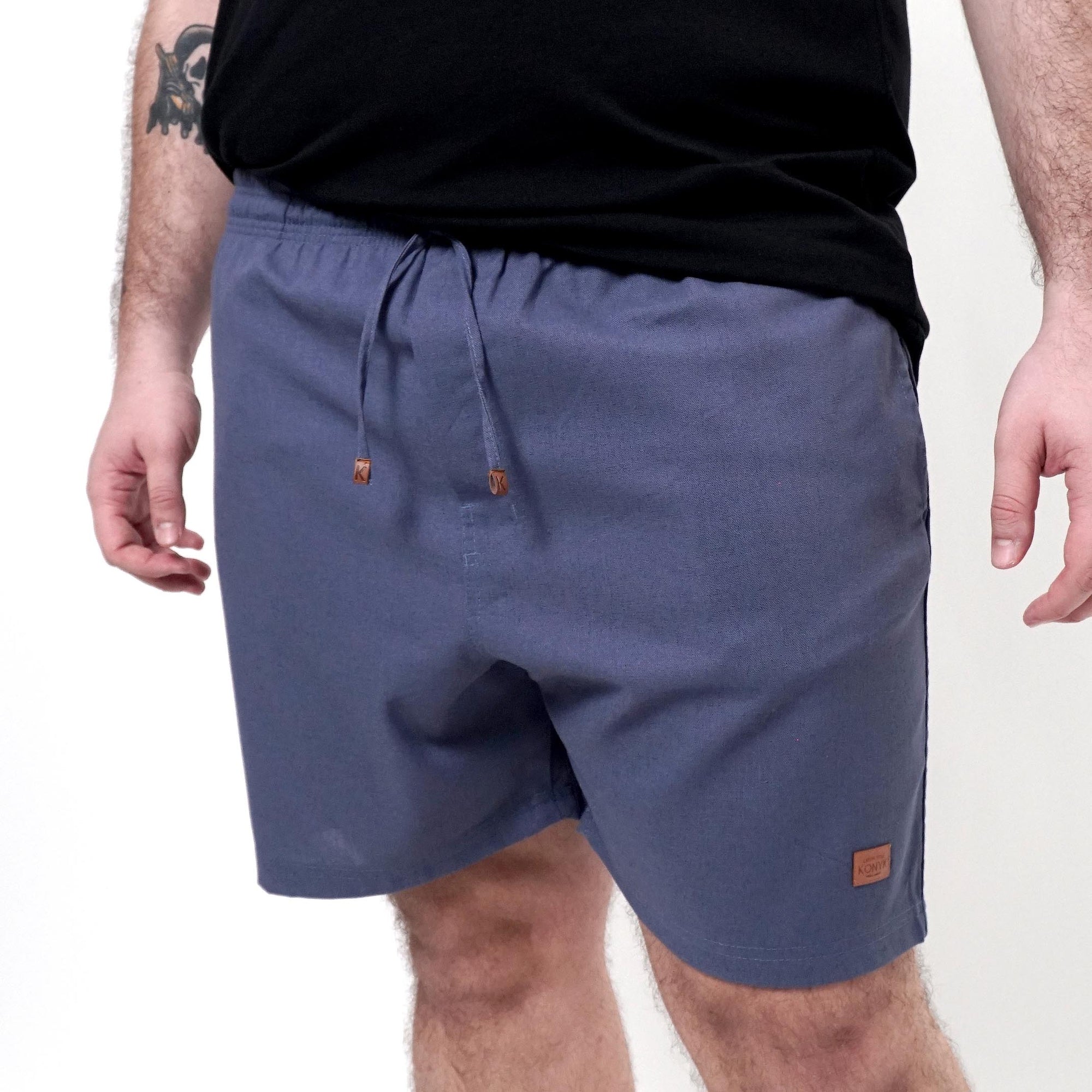 Short Masculino em Linho Liso My Size