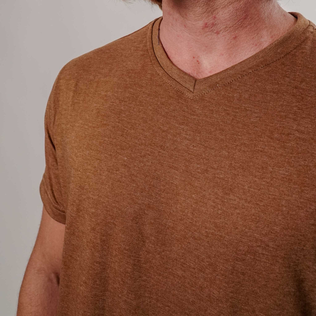 Camiseta Gola V Mesclada