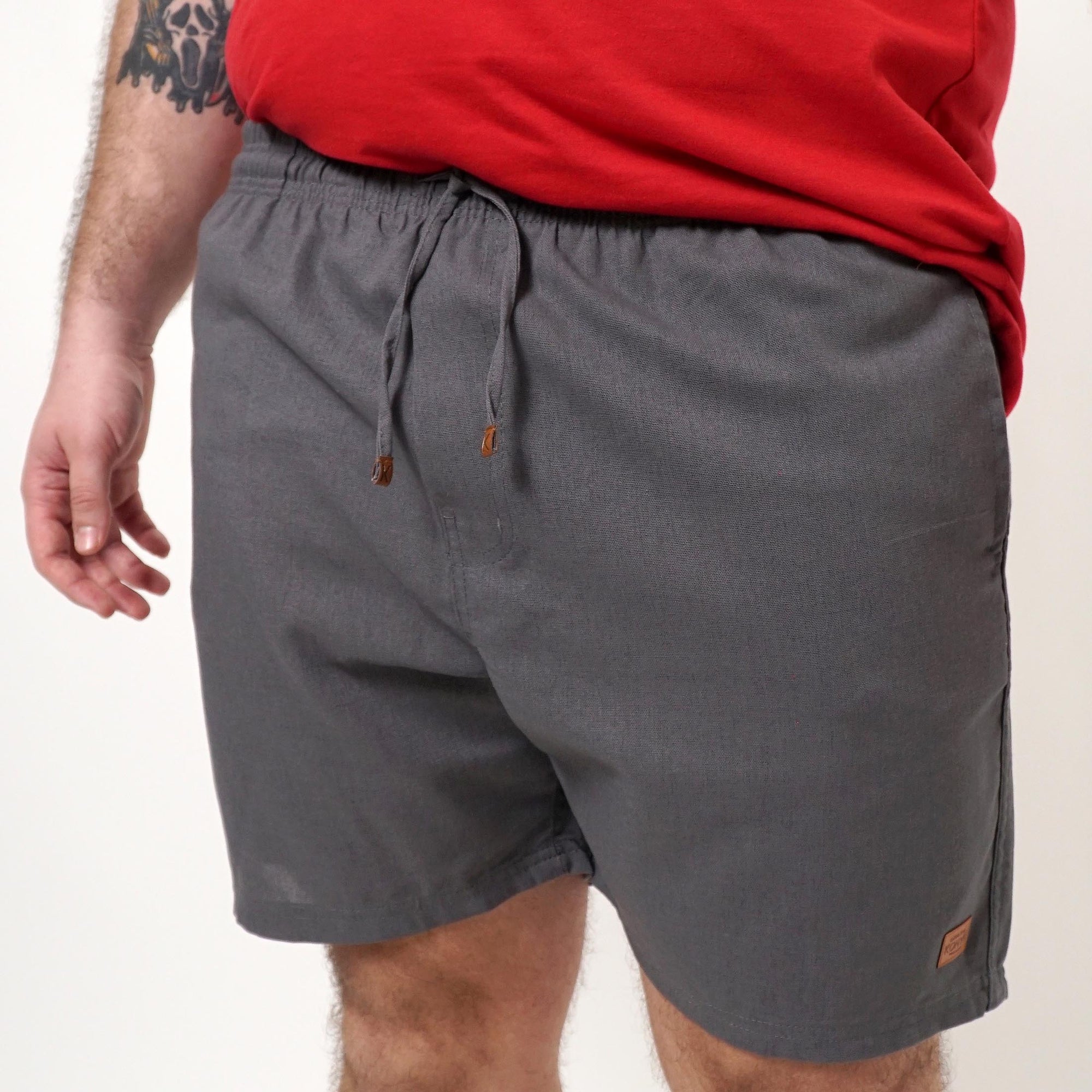 Short Masculino em Linho Liso My Size