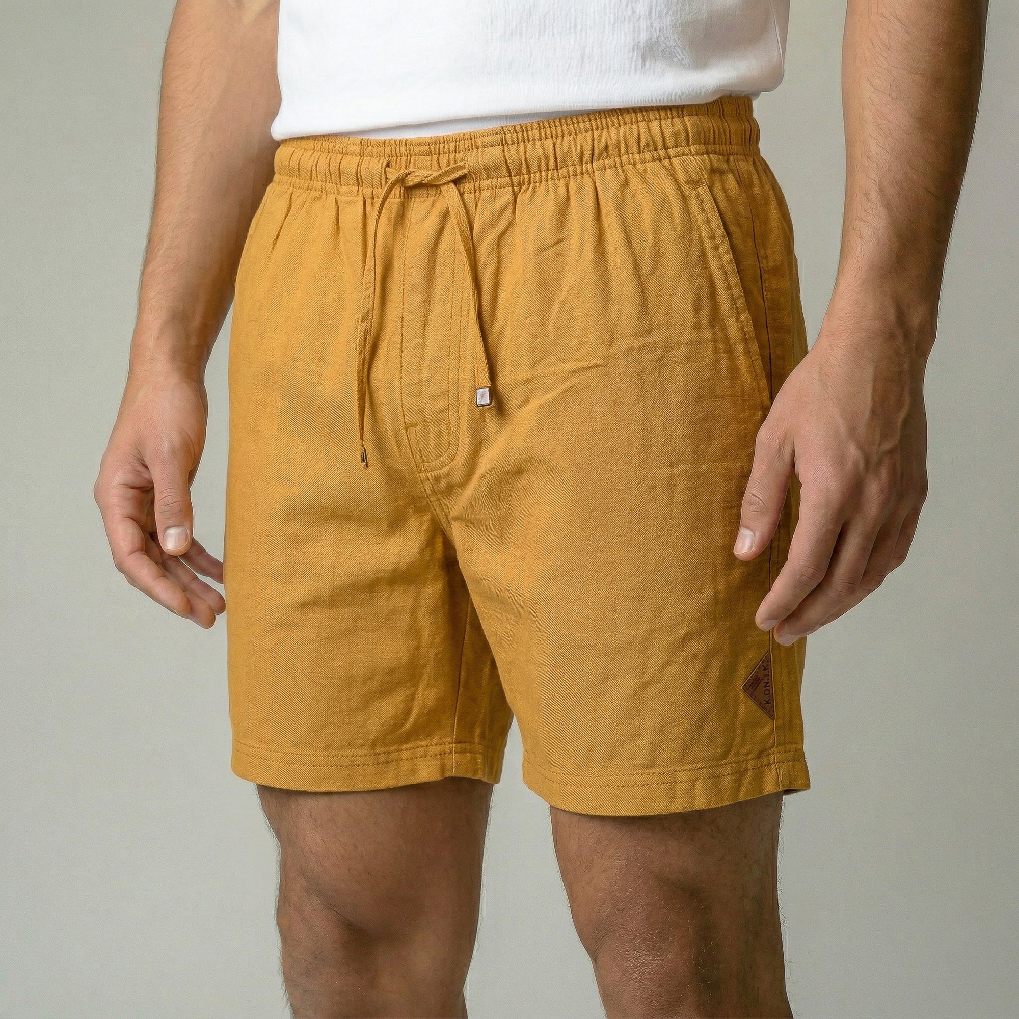 Short Elástico com Linho