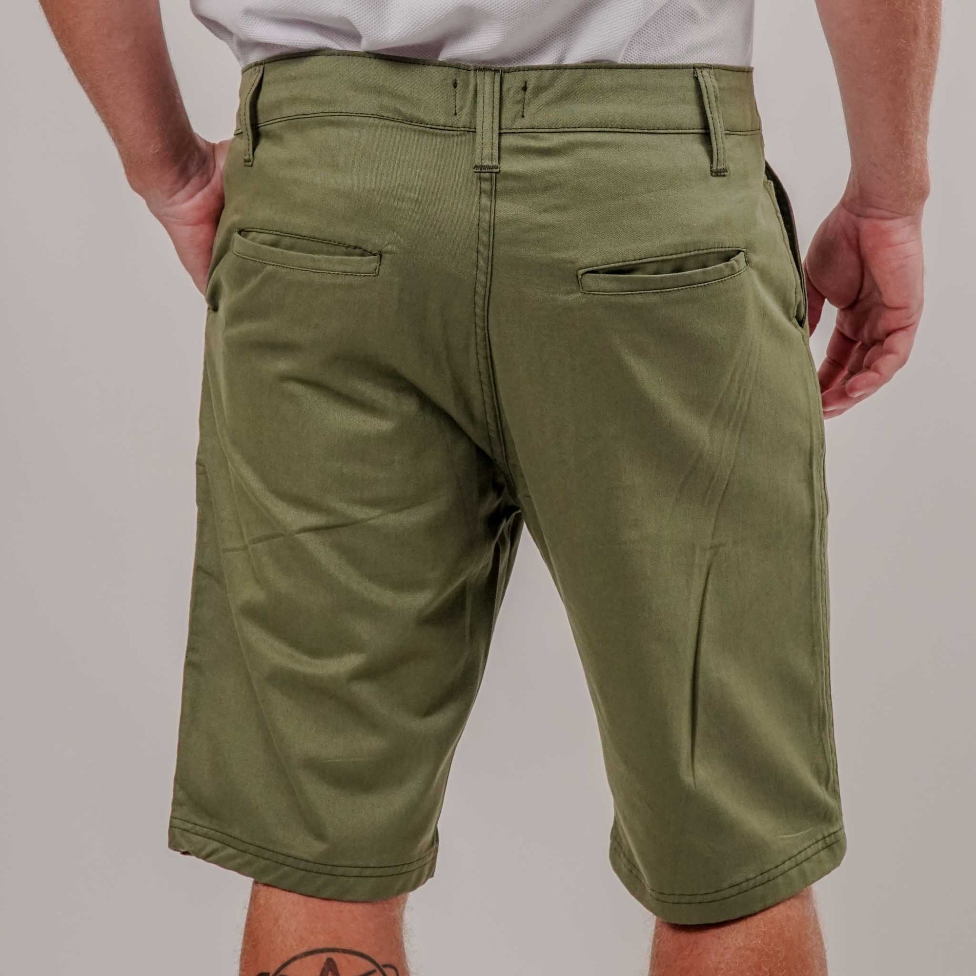 Bermuda de Algodão Casual Cós